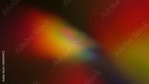 Rainbow light rays flash and glow. Abstract holographic background. Refraction of light through a prism