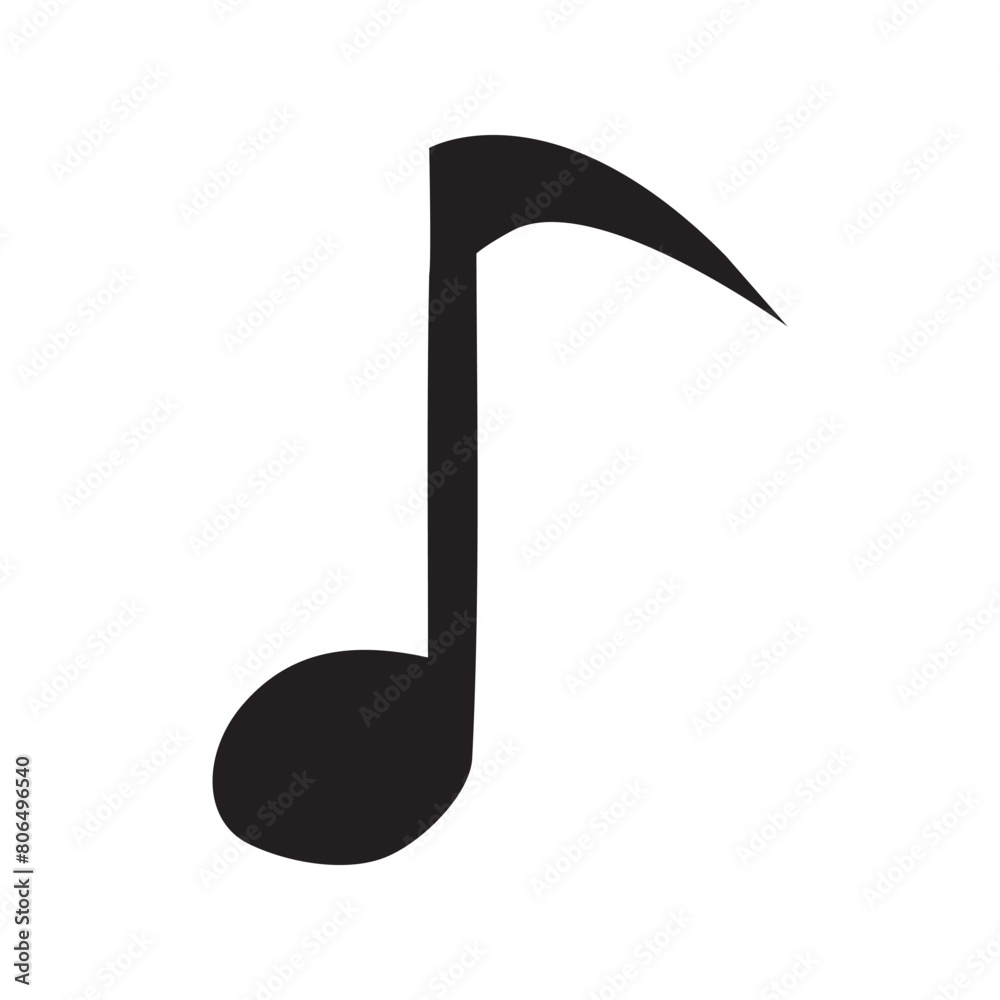 Pop note design. image of sound and music Pop note design. image of sound and music