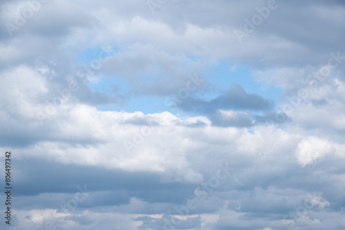 sky with heavy puffy clouds. heaven cloudscape background