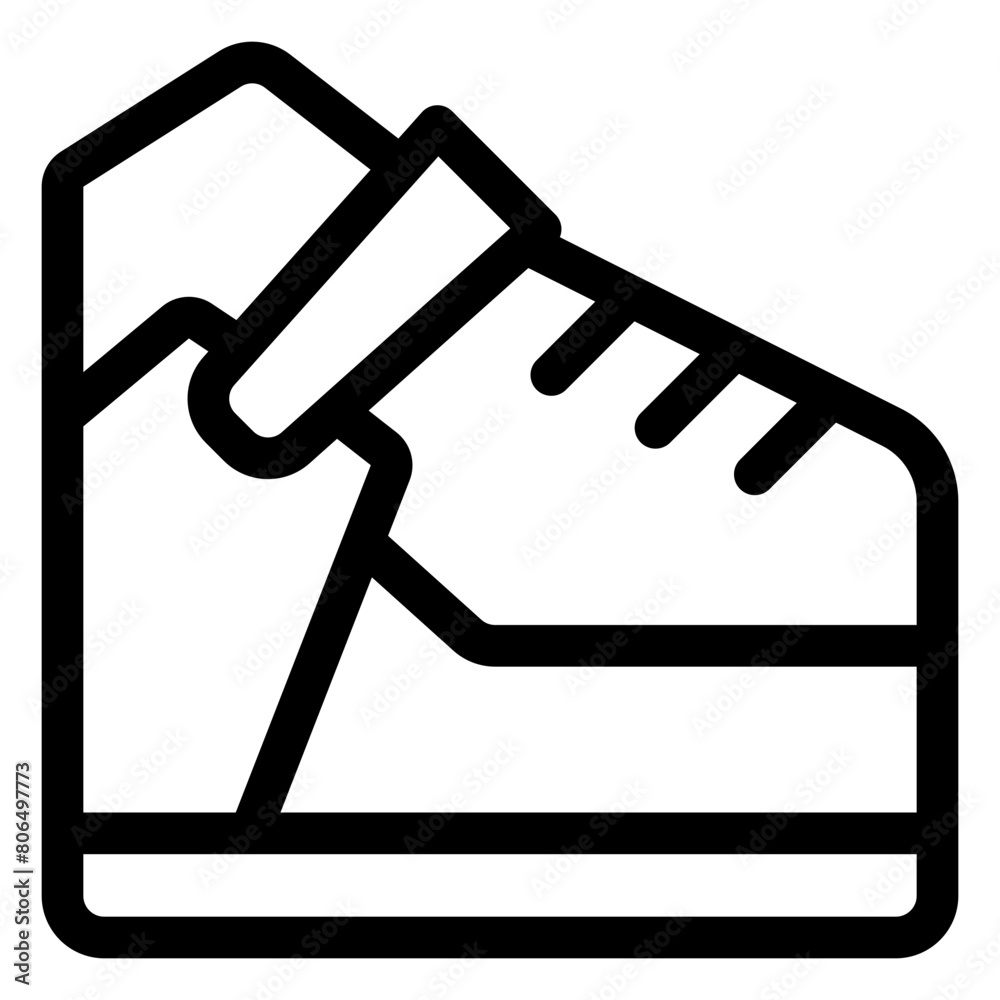 sneaker outline icon and illustration sneaker outline icon and illustration