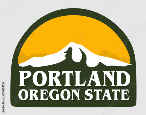 portland oregon on white background