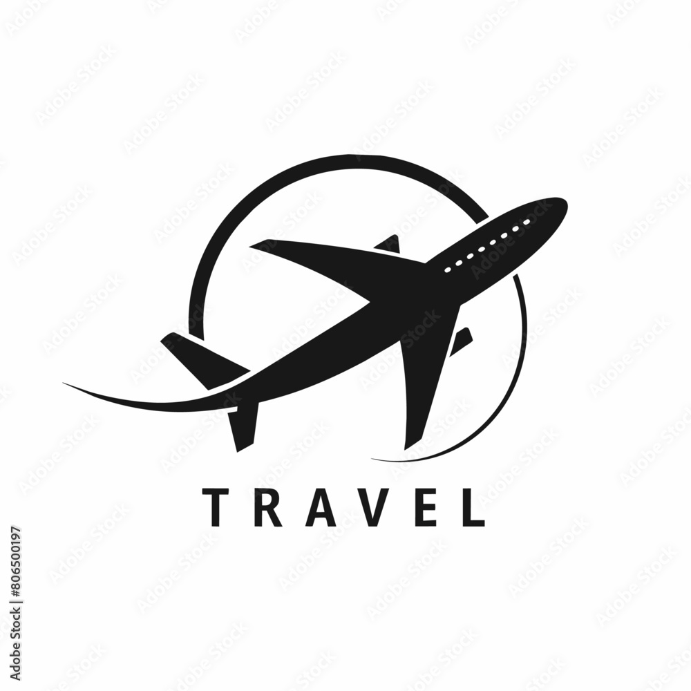 A minimalist Travel logo vector art illustration (2)