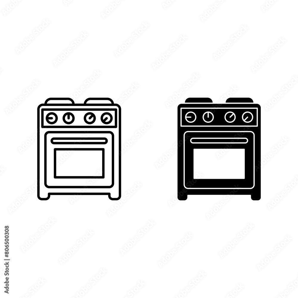 Stove oven icon design. Stove icon. cooking symbol color editable Stove oven icon design. Stove icon. cooking symbol color editable