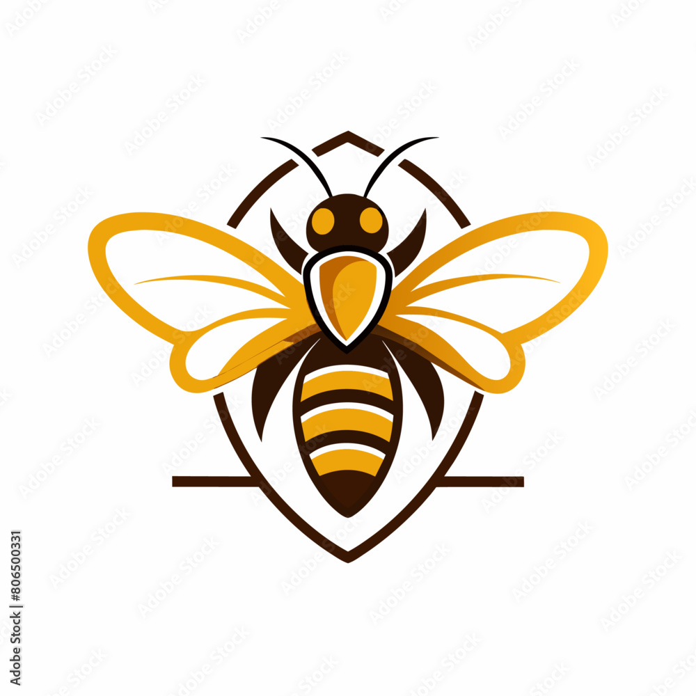 Fototapeta premium honey bee logo concept (14)