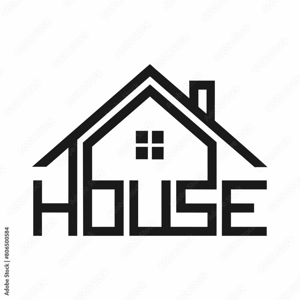 Modern House logo vector art illustration (13)