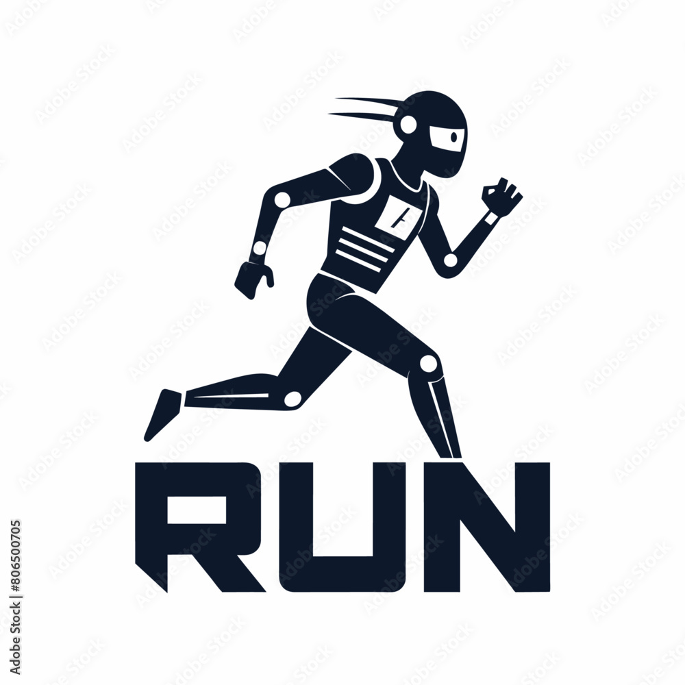 Running Robot man logo (12) Running Robot man logo (12)