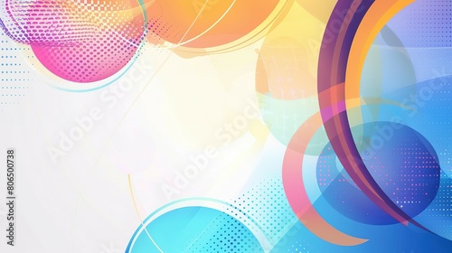 abstract colorful background with circles