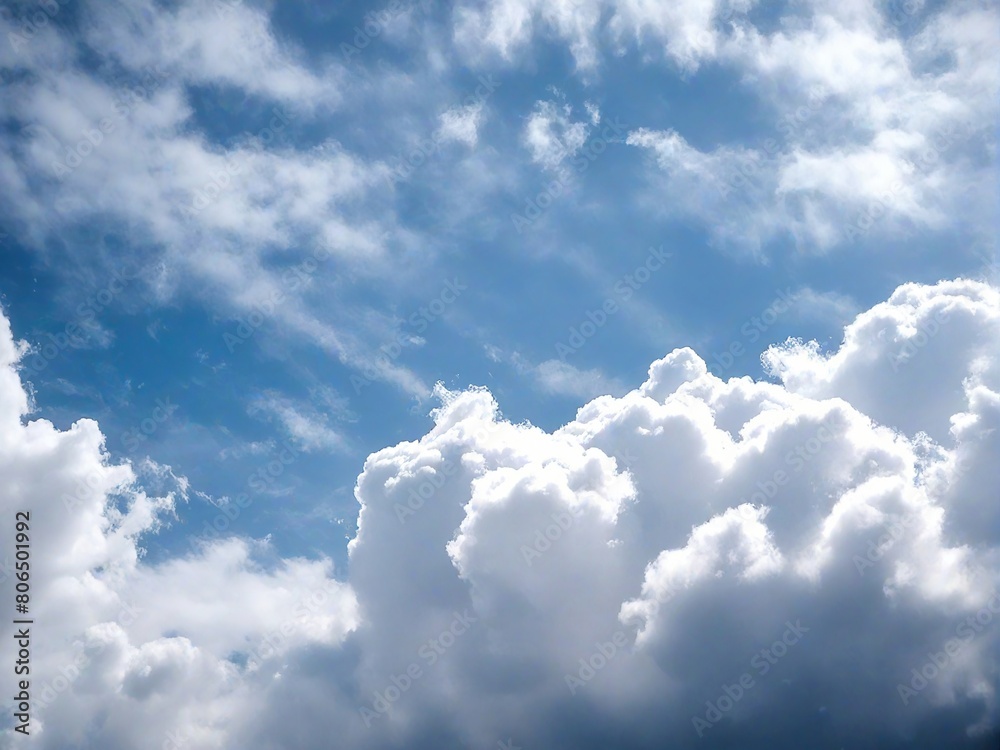 Obraz premium blue sky with clouds