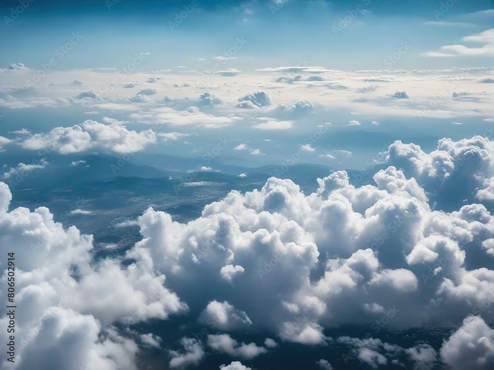 blue sky with clouds