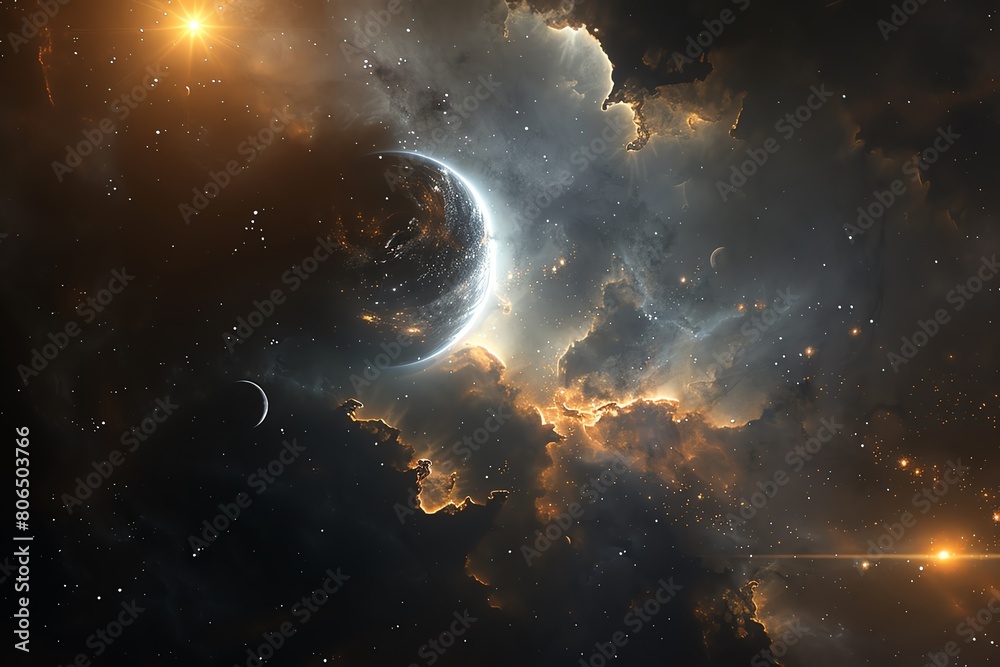 Explore realistic celestial wonders in Ultra 32K HDR, detailed nebulae