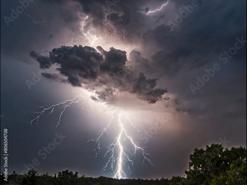 lightning in the storm