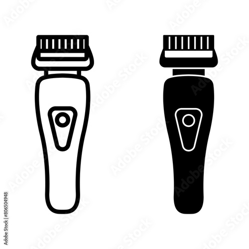Shaver icon. sign for mobile concept and web design color editable