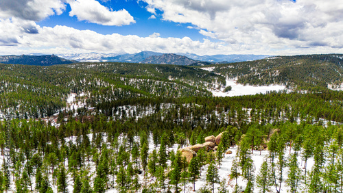 Colorado Rocky Mountains in the Spring after a Snow Storm
