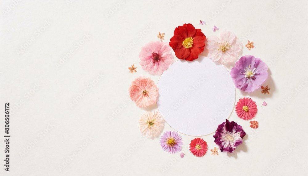 Cute flower frame inspired by spring.