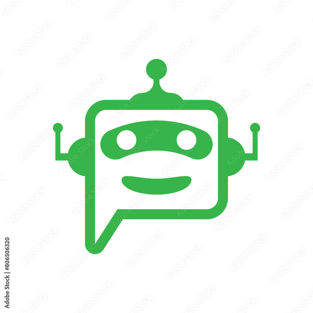 modern robot service logo design modern robot service logo design