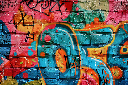 grafitti textured wall. colorful. graffiti wall. japanese writings.