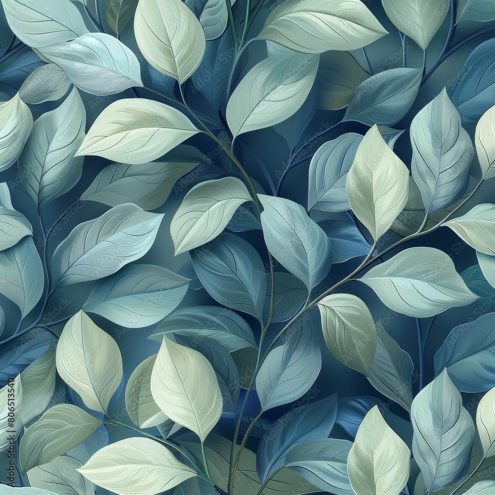 Full-frame seamless floral or botanical pattern. Nature-inspired artwork Full-frame seamless floral or botanical pattern. Nature-inspired artwork