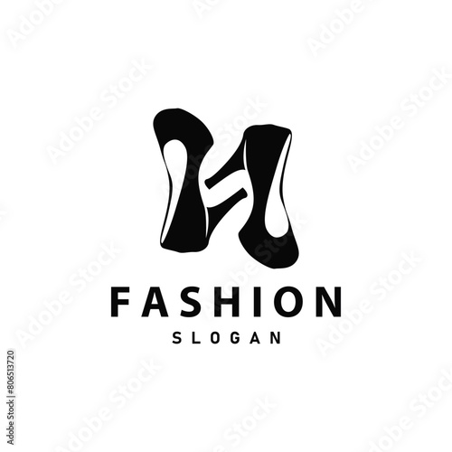Women shoes logo illustration design business style fashion trend ladies high heels