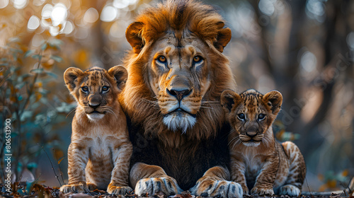lion and lioness, Lion and Lioness Lion with Family Africa Lion Li 