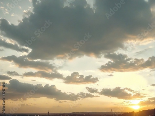 sunset over the sea