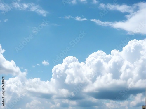 blue sky with clouds