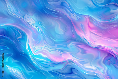 Abstract wavy blue design with flowing liquid texture, perfect for wallpaper or backdrop