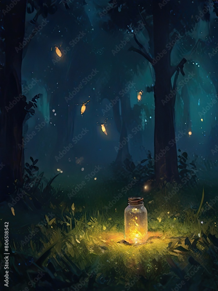 Obraz premium halloween night scene with pumpkin