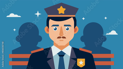 A rookie cop constantly underestimated by their veteran colleagues singlehandedly takes down a notorious crime ring and receives a promotion to. Vector illustration