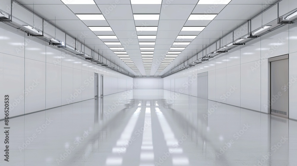 A corridor in a modern building A corridor in a modern building
