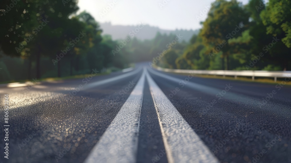 The asphalt road with a natural view. The asphalt road with a natural view.