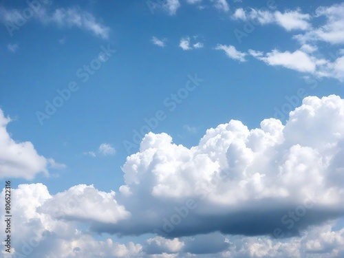 blue sky with clouds