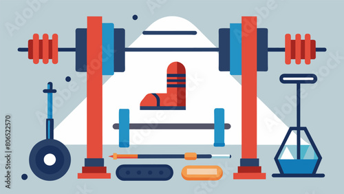 Adjustable and adaptable workout equipment ensuring individuals of all body types and abilities can participate in strength training.. Vector illustration