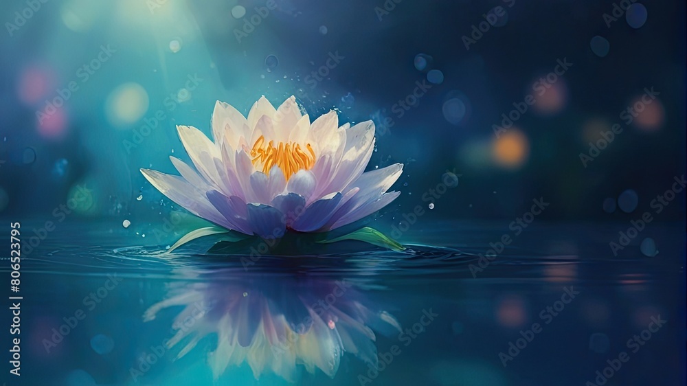 pink water lily in water pink water lily in water