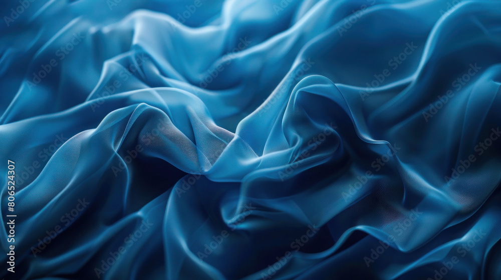 Obraz premium blue silk background