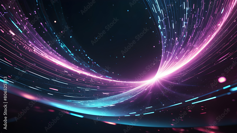 Futuristic wave technology background