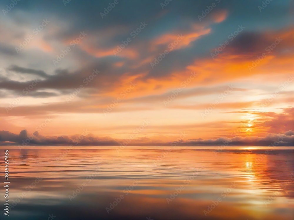 Obraz premium sunset over the sea