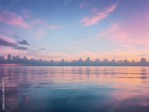 sunset over the river