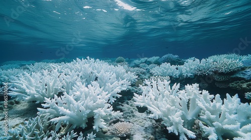 Fototapeta Naklejka Na Ścianę i Meble -  The vulnerability of coral reefs to the effects of global warming and climate change