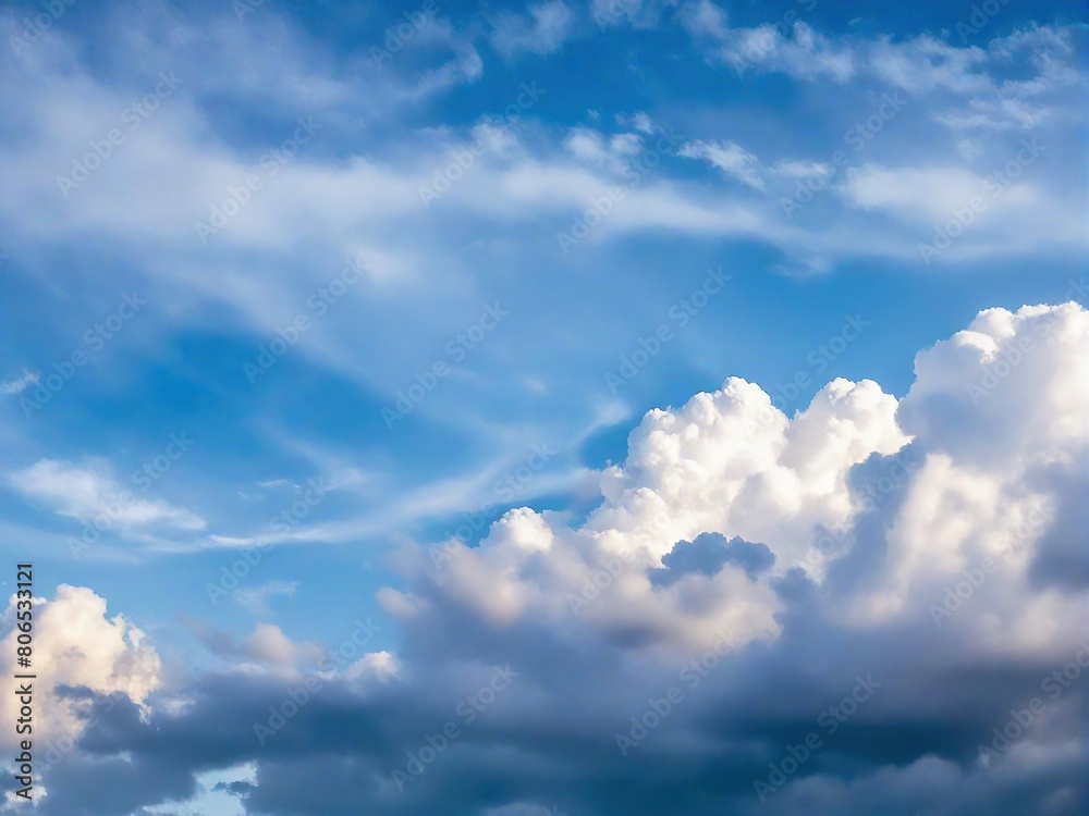 Obraz premium blue sky with clouds