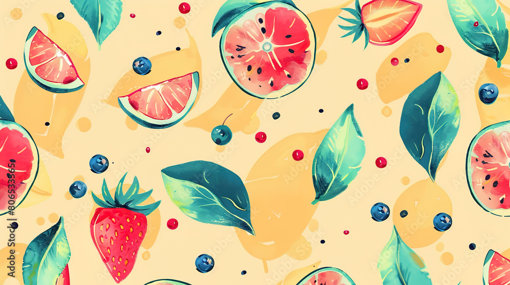 Summer vibe pattern wallpaper Summer vibe pattern wallpaper