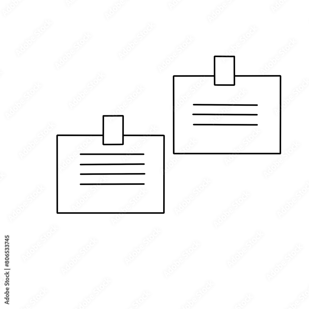 Two pieces of paper with a white background Two pieces of paper with a white background