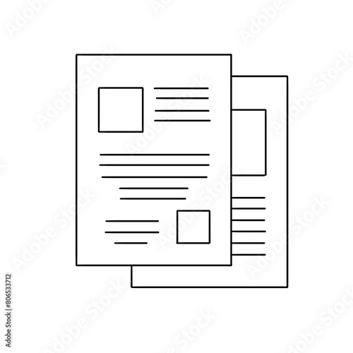 Two pieces of paper with a white background