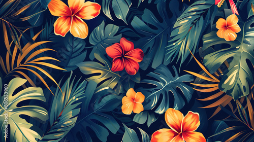 Summer vibe pattern wallpaper