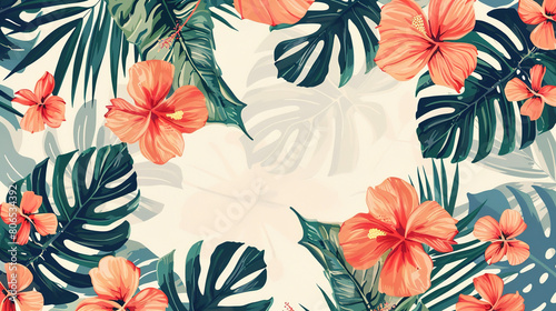 Summer vibe pattern wallpaper © pixelwallpaper