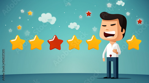 Customer rating feedback from customer for liking