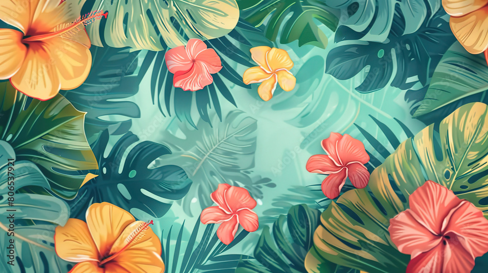 Summer pattern wallpaper