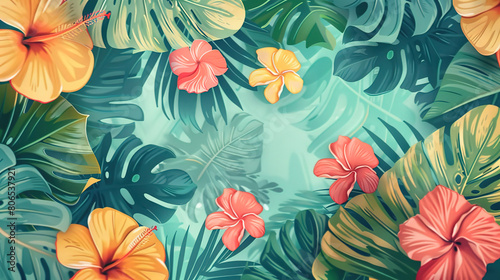 Summer pattern wallpaper