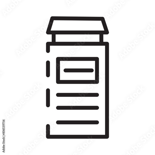 Ashes Cultures Furniture Line Icon