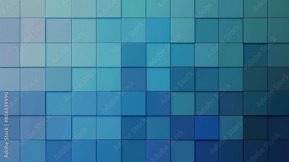 White and blue geometric pattern, mosaic background, copy space, space for text, Generative AI.白と青の幾何学的なパターン、モザイク背景、コピースペース,テキスト用スペース,Generative AI。
