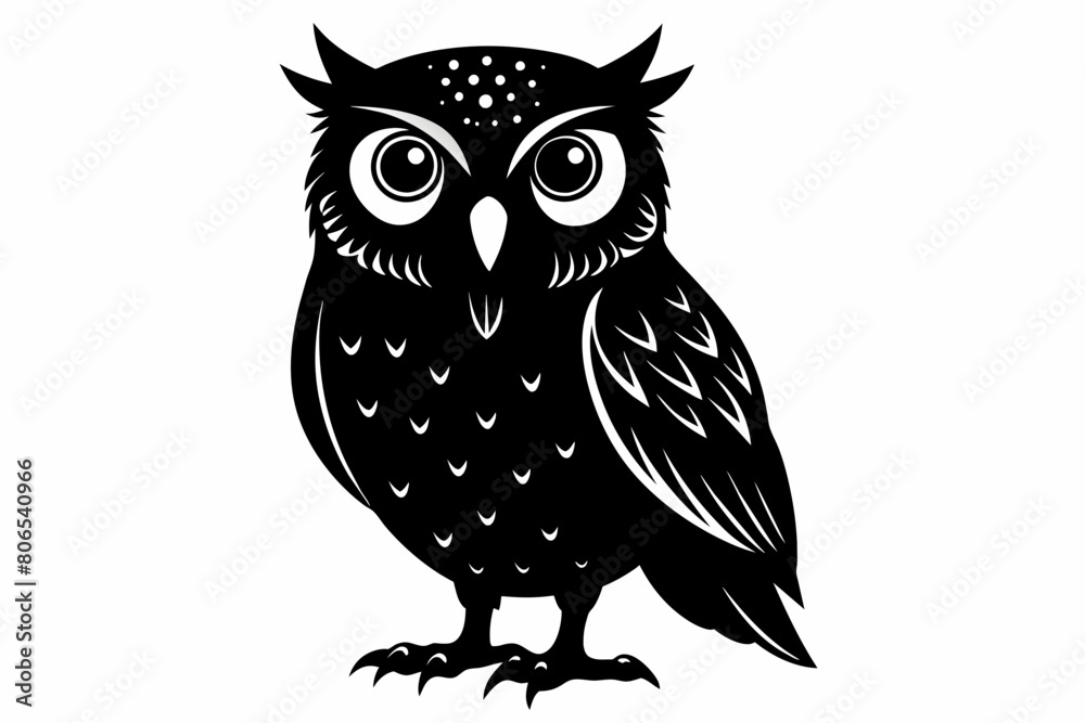 owl silhouette on white background, Vector illustration, bird, icon, svg, characters, Holiday t shirt, Hand drawn trendy Vector illustration, owl on a branch owl silhouette on white background, Vector illustration, bird, icon, svg, characters, Holiday t shirt, Hand drawn trendy Vector illustration, owl on a branch